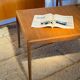 Vintage Scandinavian coffee table in golden oak "Evie"