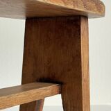 Vintage solid oak stool