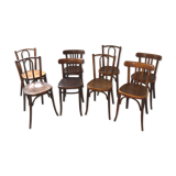 Set of 6 chairs bistro mismatched