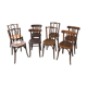 Set of 6 chairs bistro mismatched