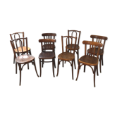 Set of 6 chairs bistro mismatched