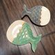 Set of 2 stoneware dishes