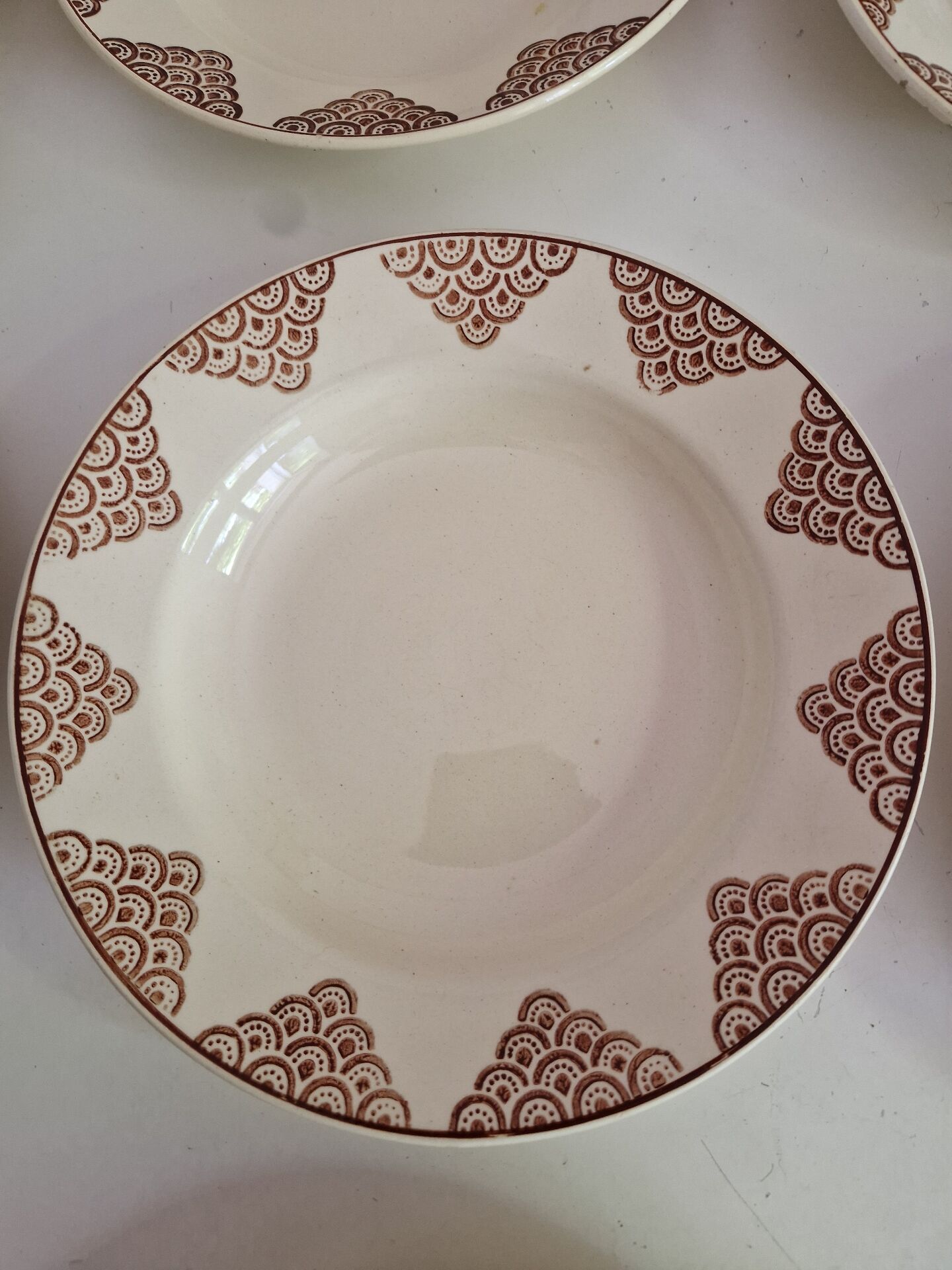 Set of 12 Deep Plates Saint Amand Model 4054