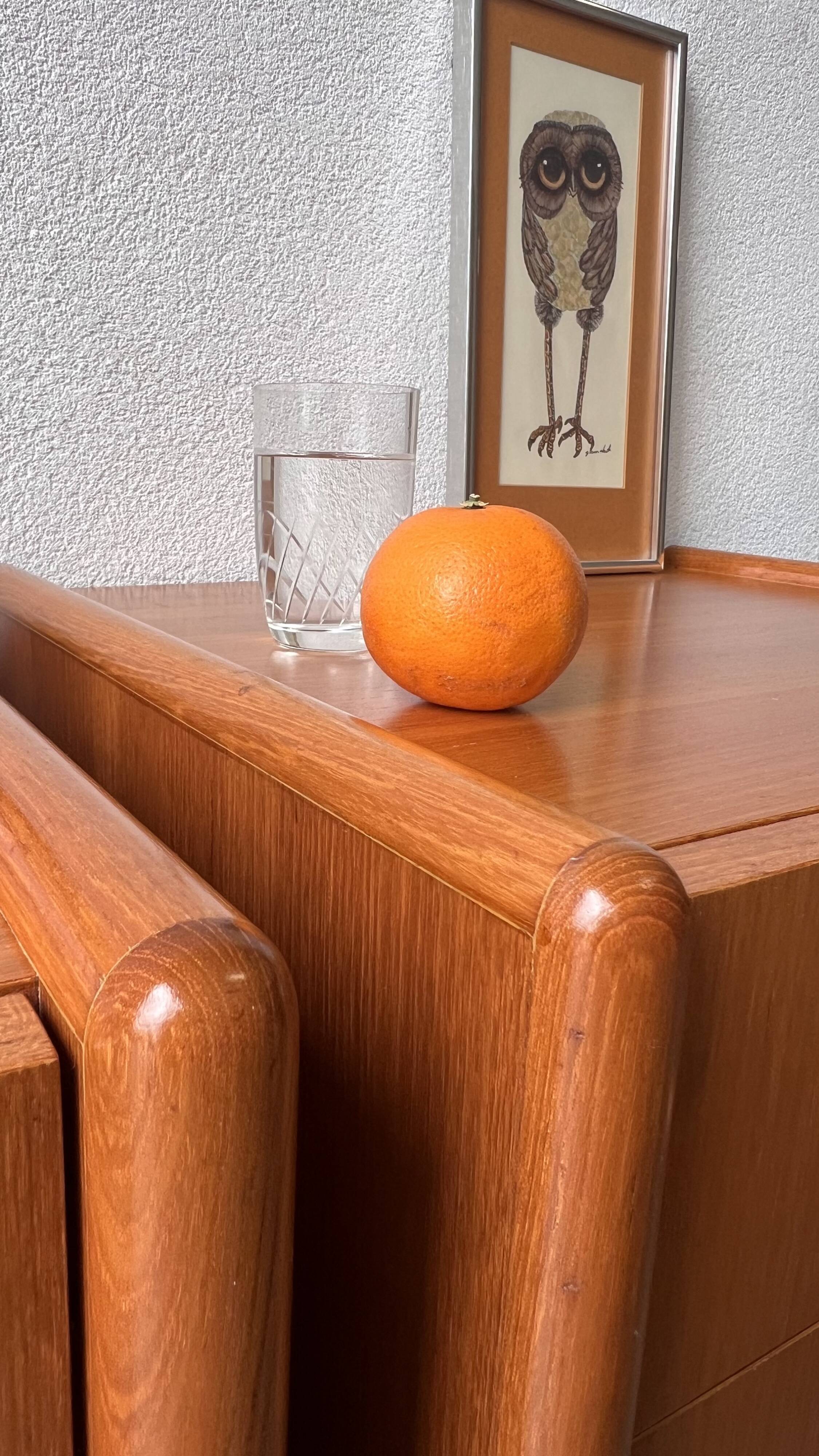 Mid-century teak bedside tables