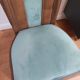 Pair of vintage 1930s chairs in wood and velvet (Art Deco style)