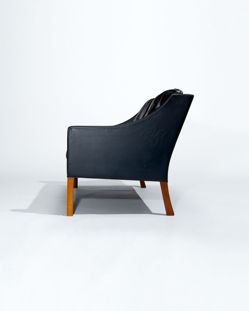 Mid Century Leather Sofa By Borge Mogensen 2208, Danish Design 1960’s