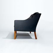 Mid Century Leather Sofa By Borge Mogensen 2208, Danish Design 1960’s