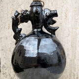 Antique Iridescent Wine Decanter