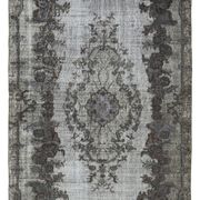 Handmade unique anatolian 1980s 164 cm x 286 cm grey carpet