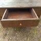 Rustic solid oak coffee table farmhouse initials J C