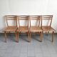 Suite de 4 chaises bistrot Luterma 1950 vintage