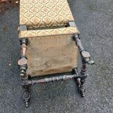 Old Louis XIII style armchair / on casters