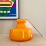 "Pop" pendant light in bright orange glass - 1960.