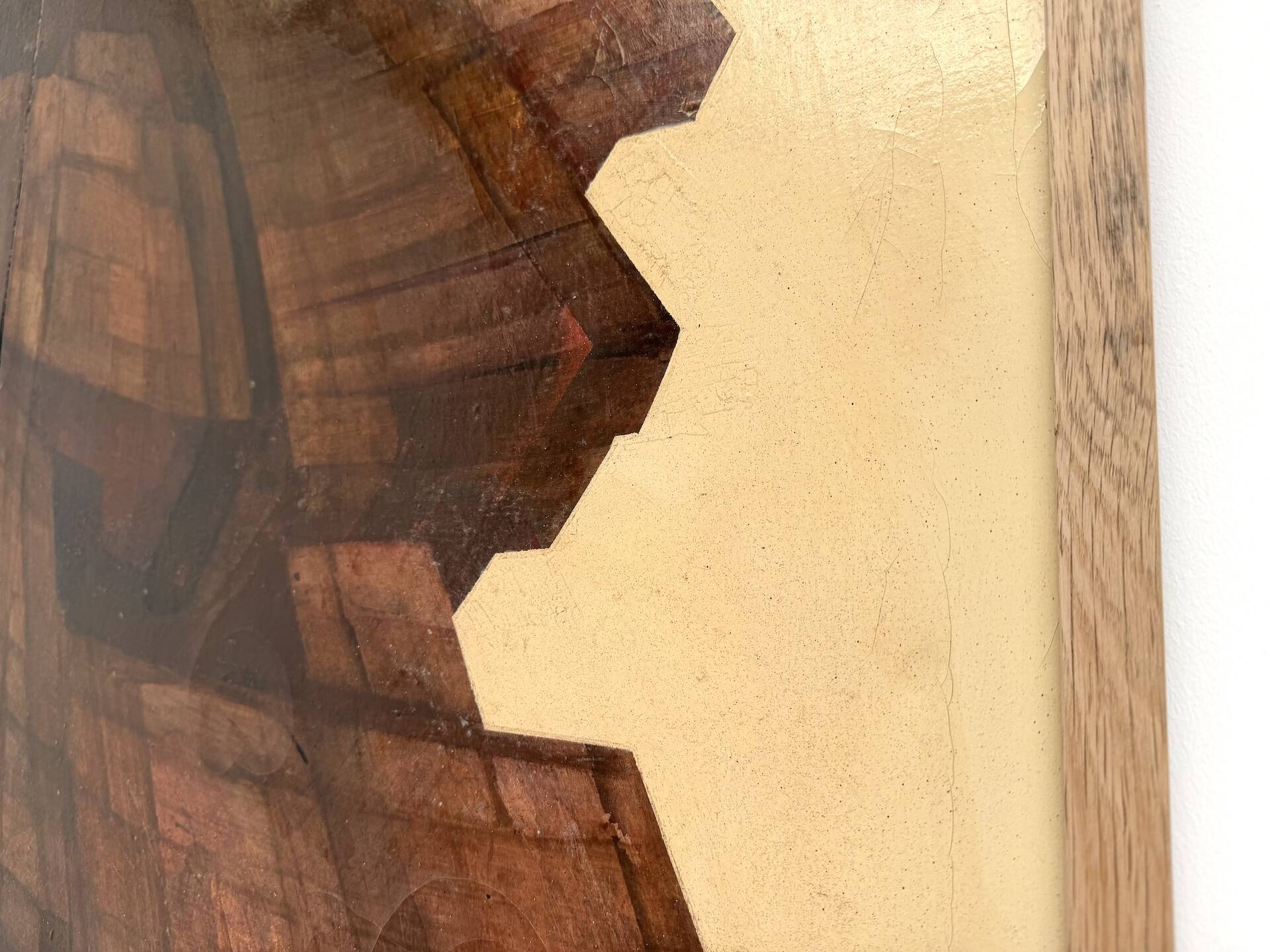 Abstract diptych "deconstructed architecture", France 1970