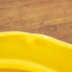 4 flat plates ocher yellow