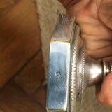 Silver candle holders