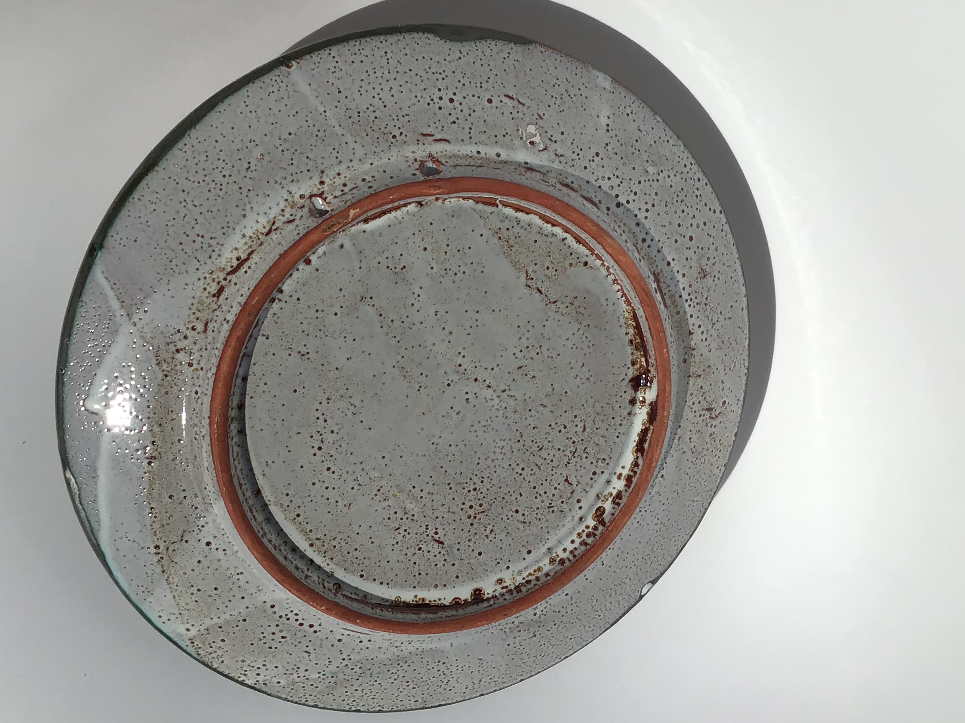 Dish Vallauris decoration thistles diameter 29.5cm