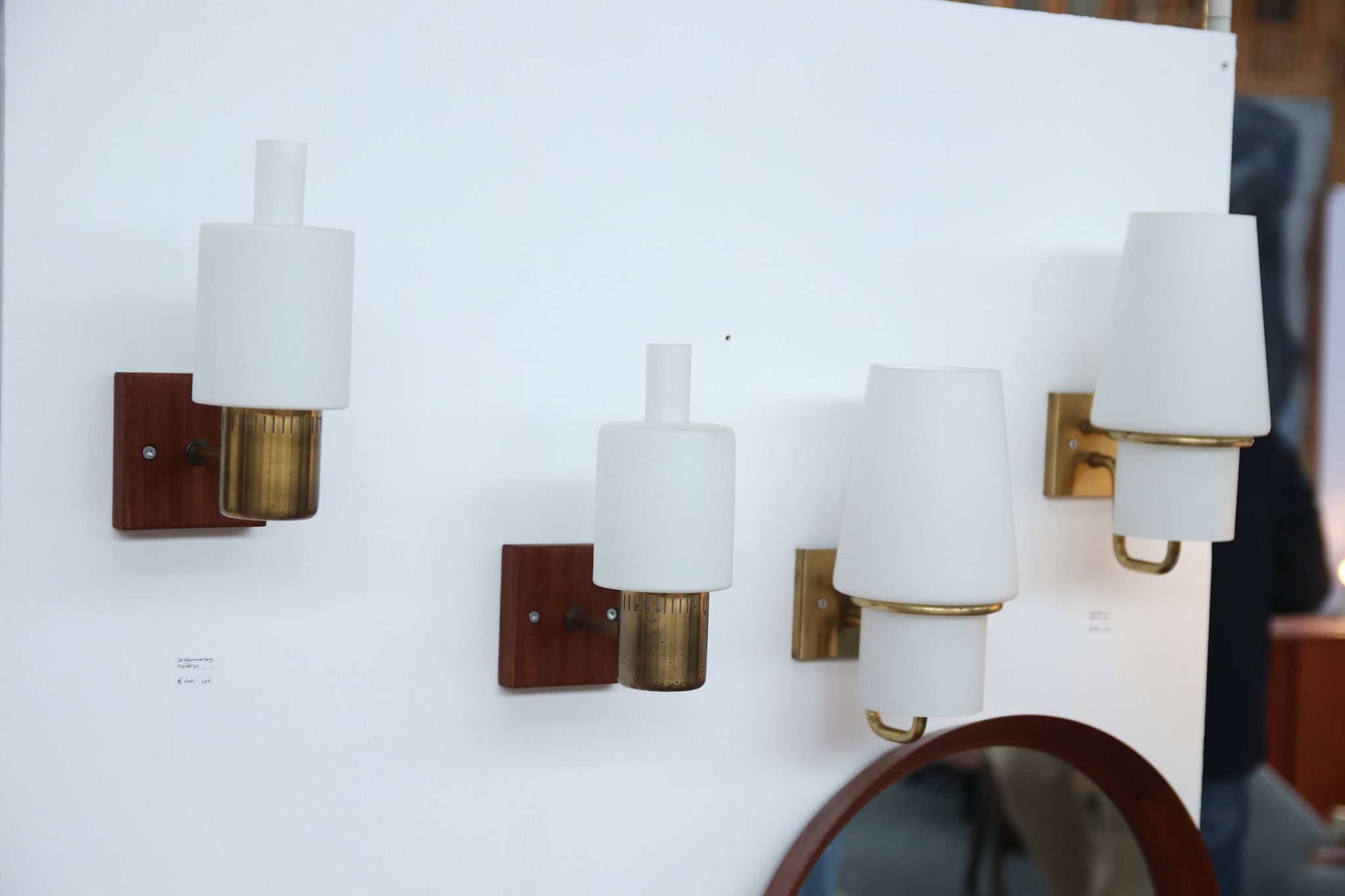 Ensemble de deux appliques Jo Hammerborg Nordlys, design danois 1962