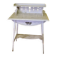 French art nouveau wooden side table with drawer from around 1900.