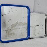 Pair of tubular steel mirrors, france, circa 1970