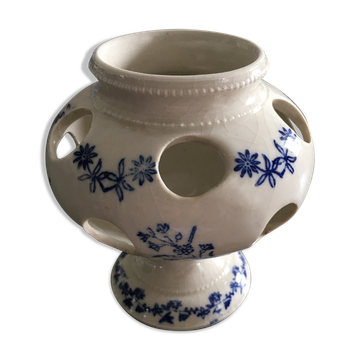Blue decorative flower vase