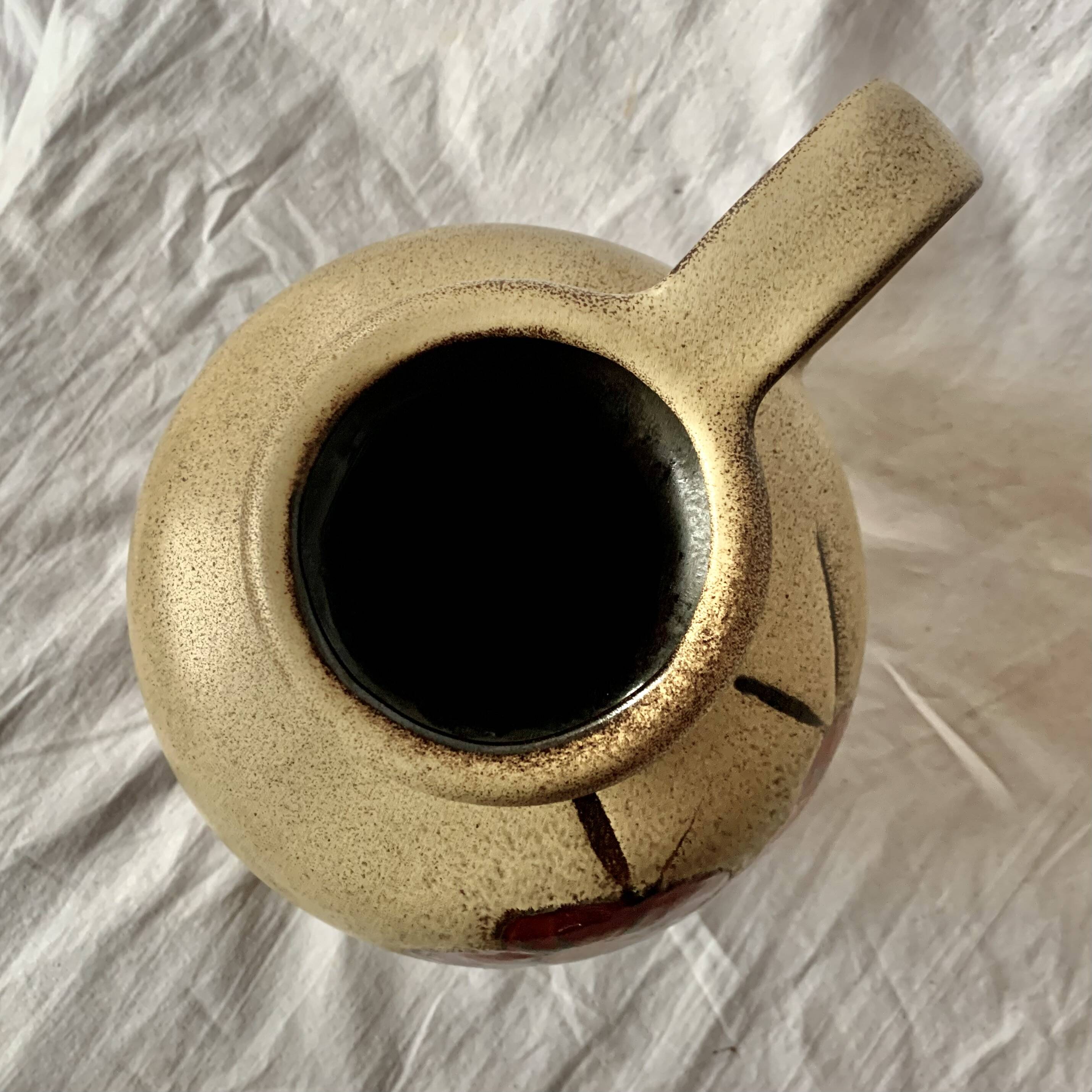 Scheurich vase 484-21 - West Germany - floral decoration