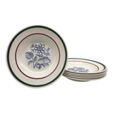 6 hollow plates "Gien" model Amilly
