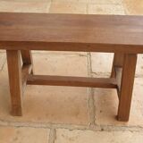 Solid oak bench