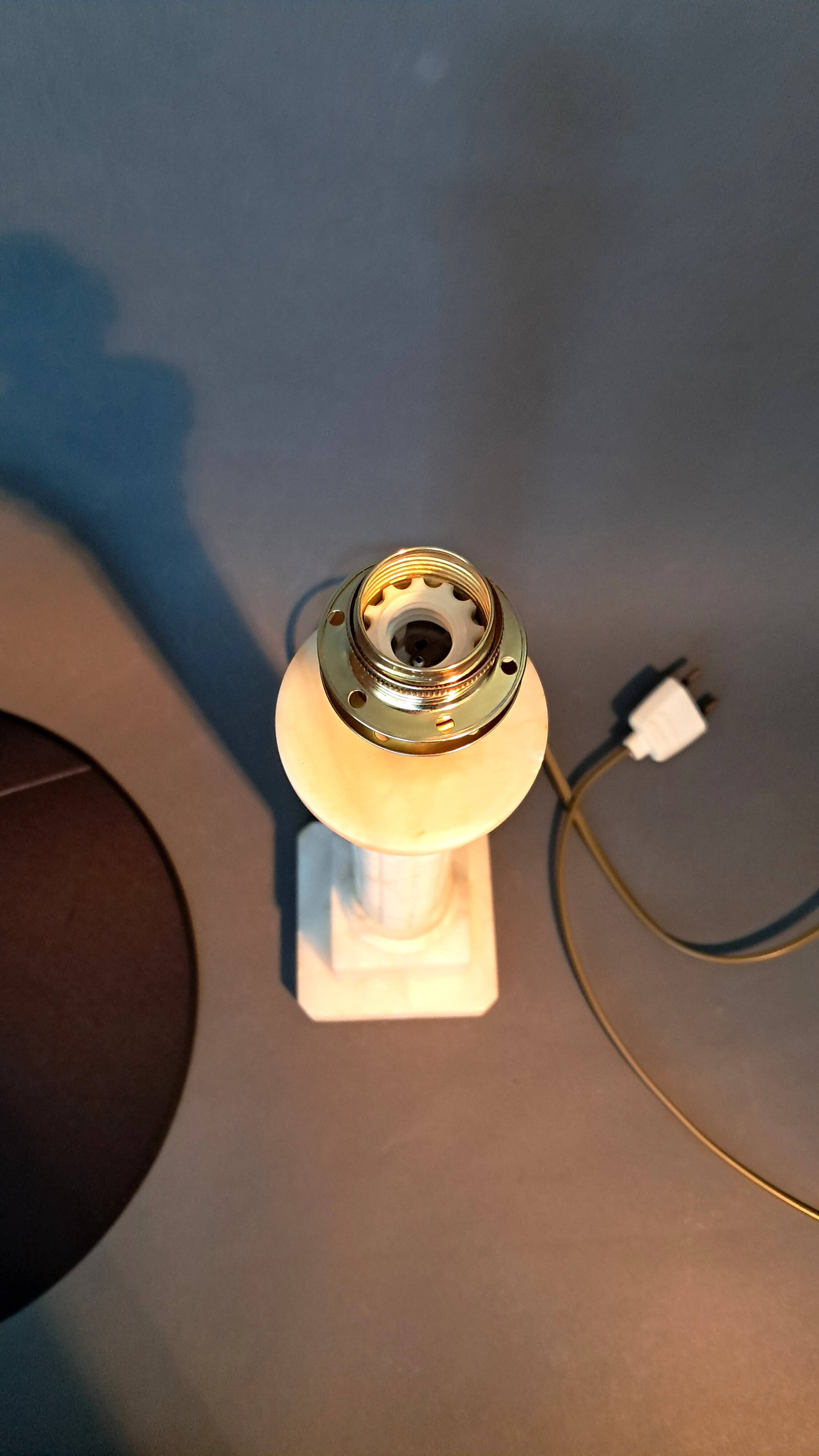 Alabaster Carcel lamp 1940/1950.