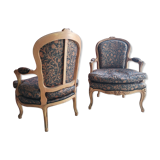 Pair of Louis XV armchairs