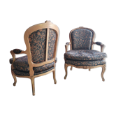 Pair of Louis XV armchairs