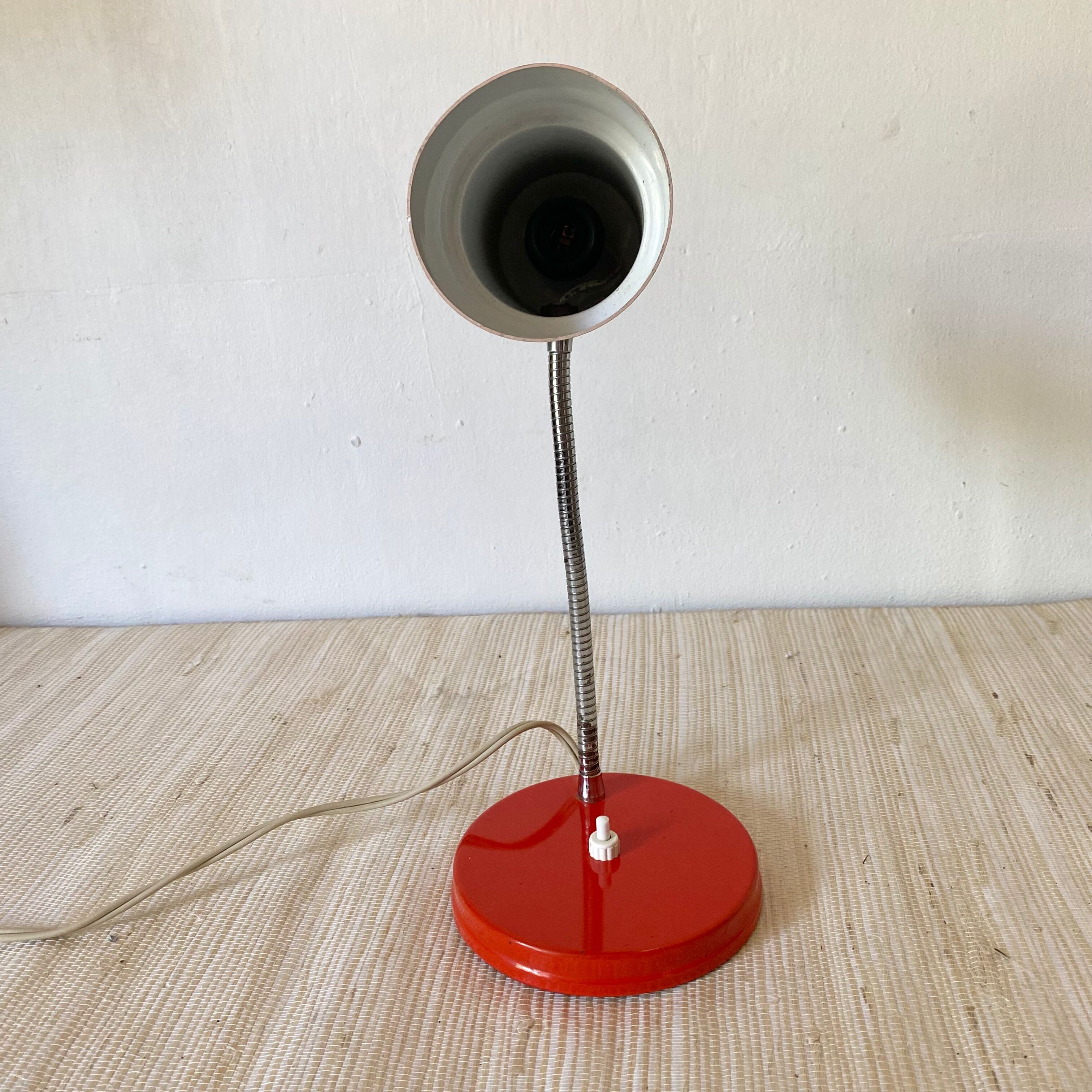 Vintage desk casserole lamp, 70s