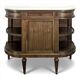 Louis XVI style dessert table in mahogany, late 19th century.
