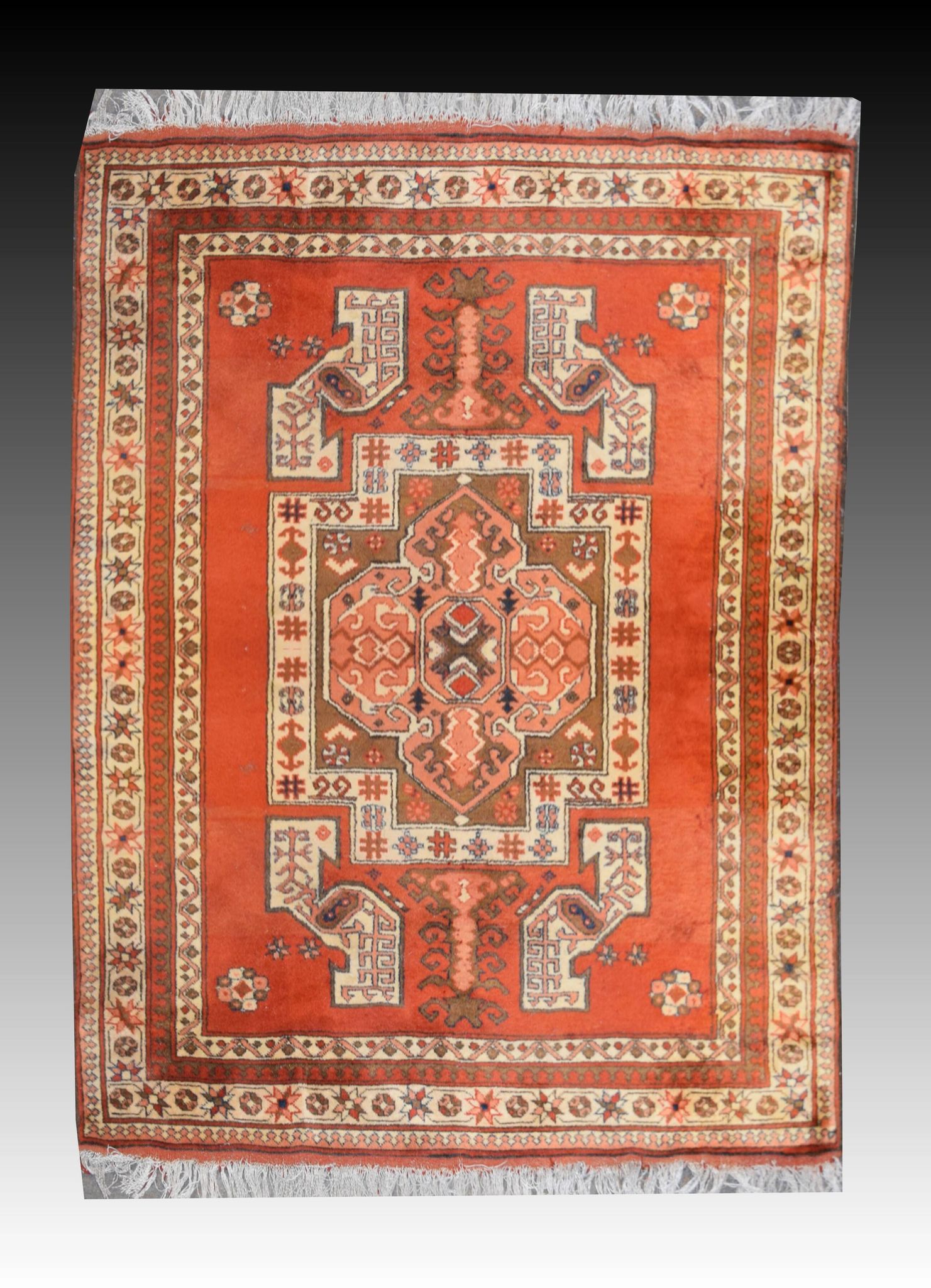 Afghan kazak oriental rug – hand-knotted: 127 x 170 cm