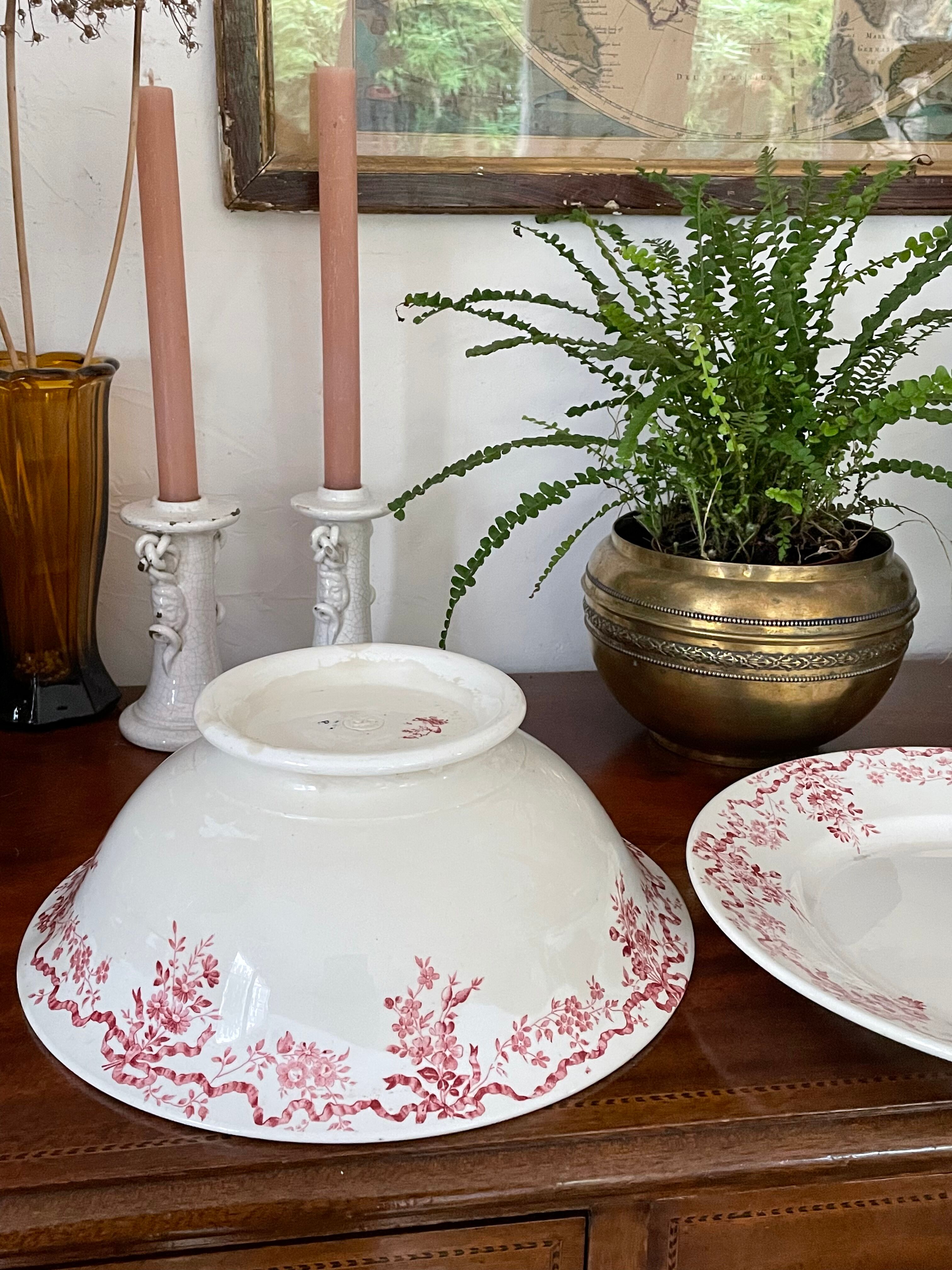 Two ceramic dishes from Longwy