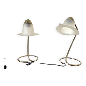 Pair of unusual SCE lamps