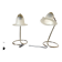 Pair of unusual SCE lamps
