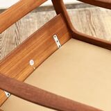 Danish Mid-Century  Lounge Chair and Stool by Ole Wanscher for Poul Jeppensens, Senator Series