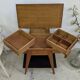 Bedside table compass foot end table 50 60 vintage Scandinavian