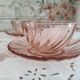 Set of 4 vintage tea cups or long coffee in rosaline Arcoroc France