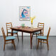 Table à manger des années 1960 teck foncé extensible