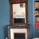 Large bevelled trumeau mirror