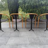 Set of 4 Tacchi chairs by Toshiyuki Kita Japan 80s