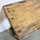 Table industrielle en fer vert, années 1950