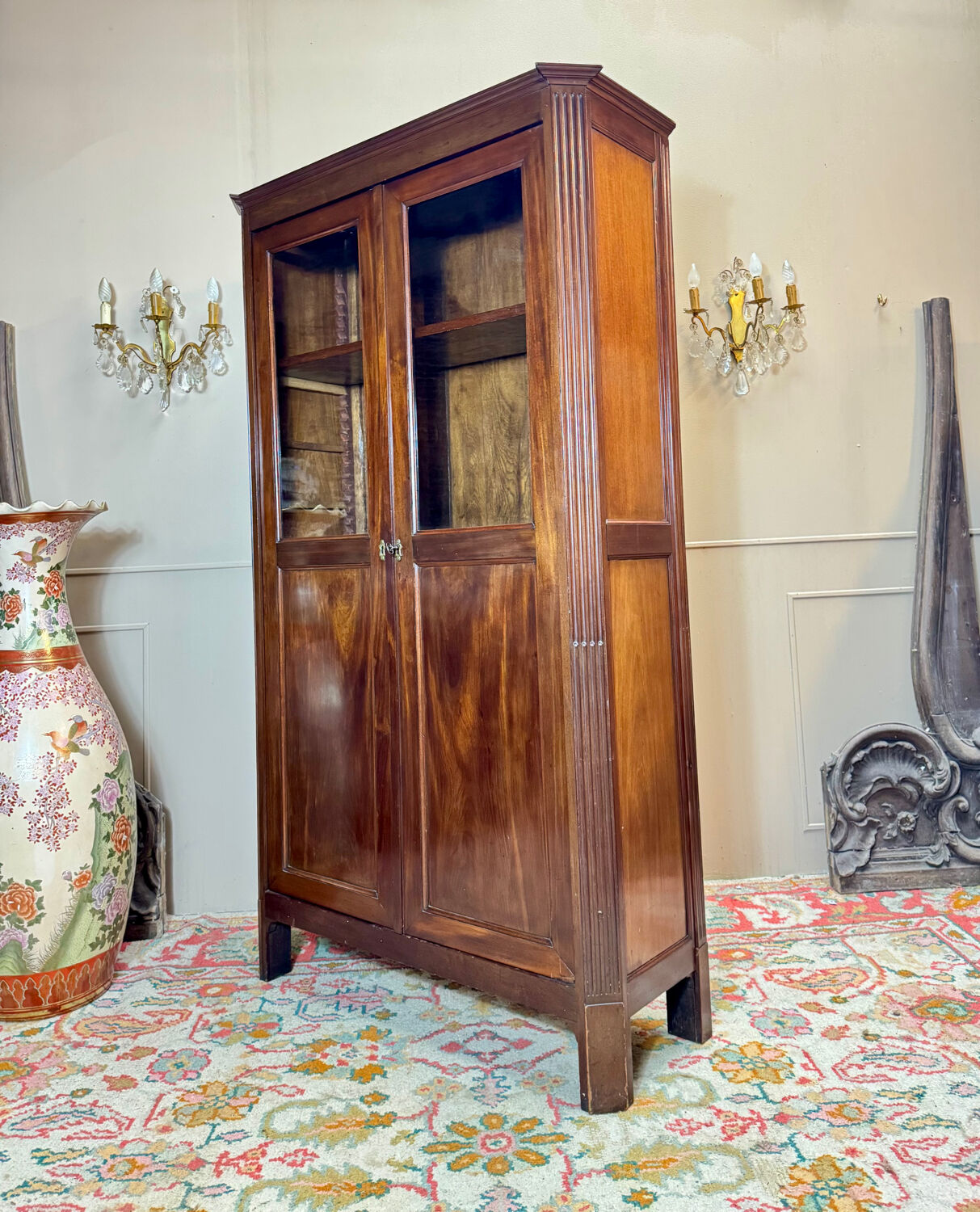 Mahogany bookcase from the louis xvi period, 18th century