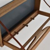 Authentic wall-mounted valet by Adam Hoff & Poul Østergaard for Virum Møbelsnedkeri, Denmark 1963.