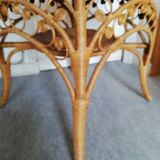 Coffee table Peacock rattan