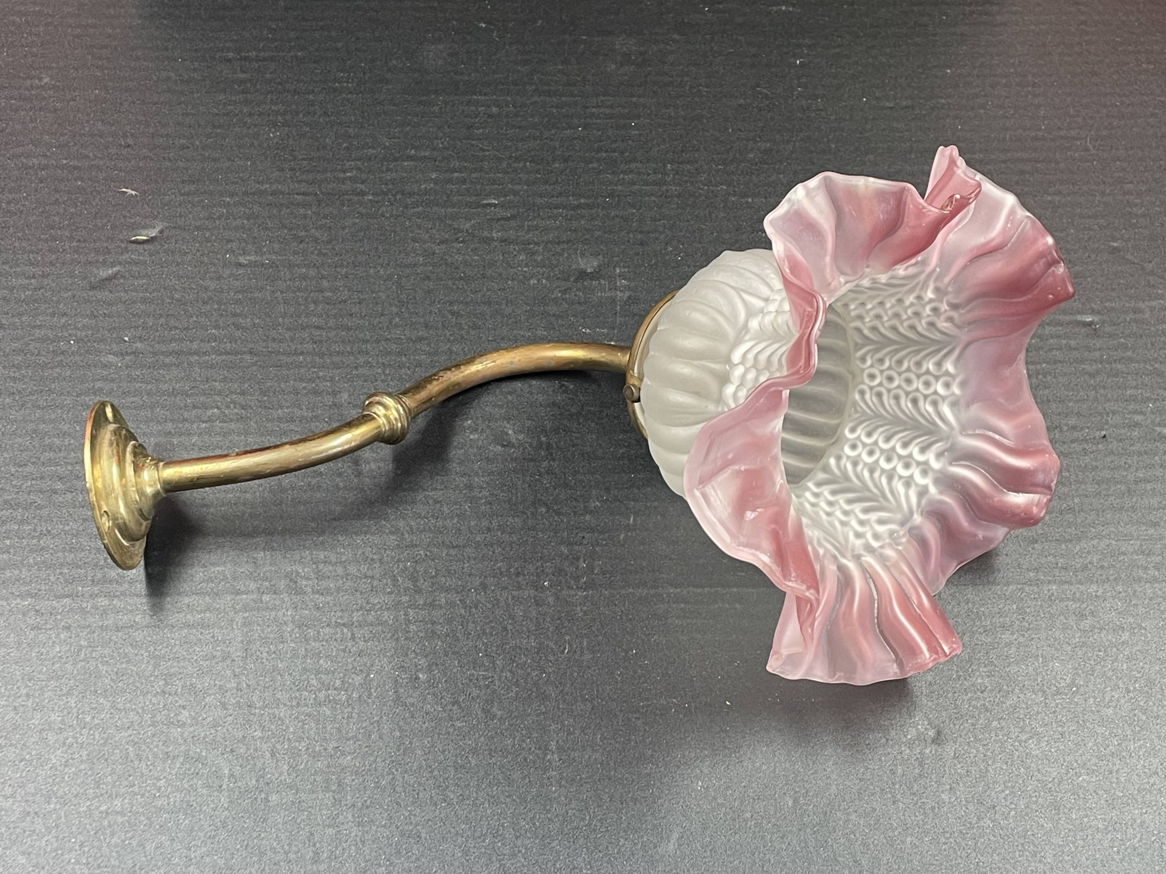 swan neck and tulip wall light circa 1940