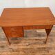 Bureau scandinave teck 1950 1960 vintage rétro ancien - pieds compas - 3 tiroirs - LEGRAND D