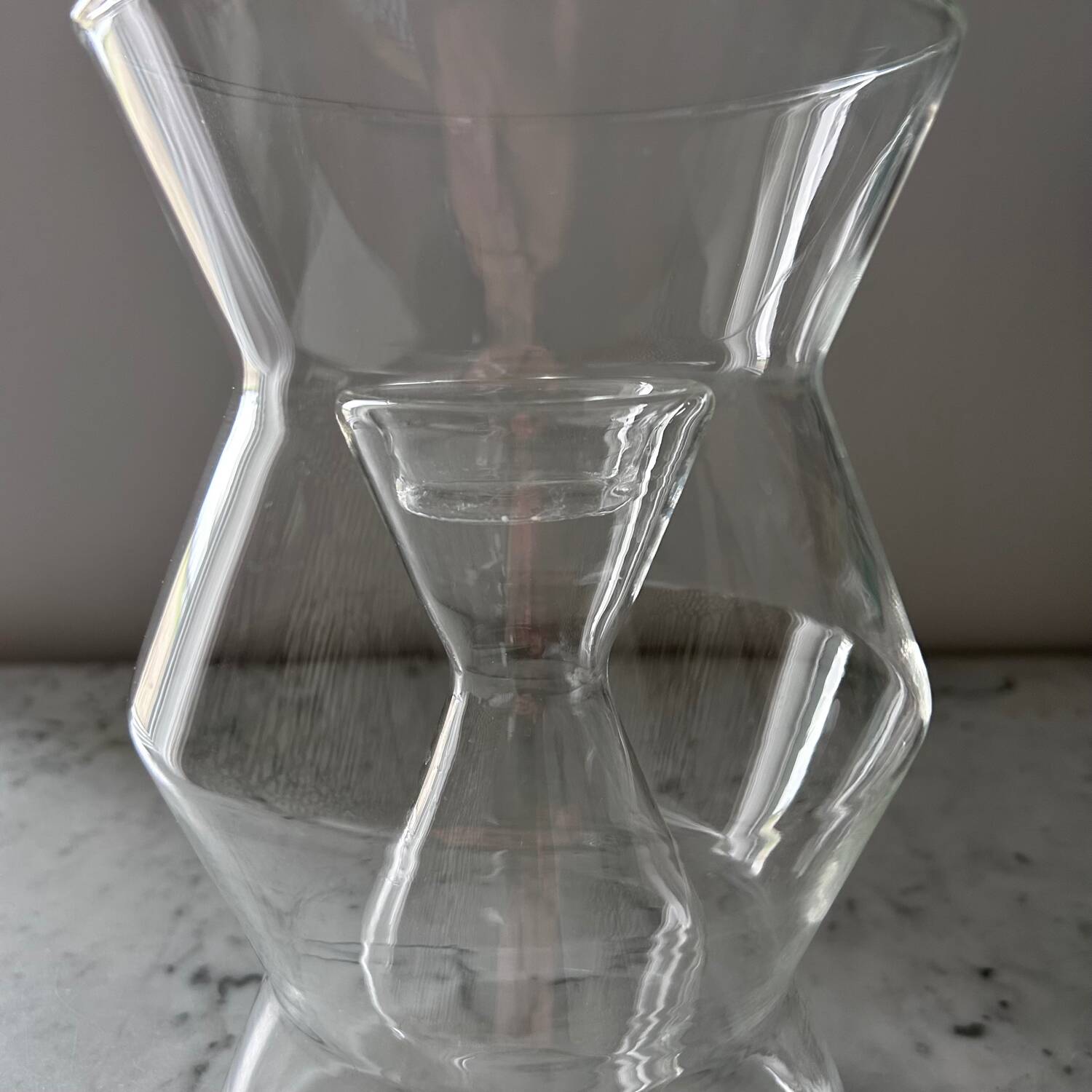 Habitat designer glass candle holder